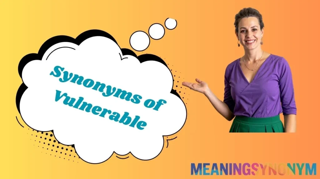 Synonyms of Vulnerable